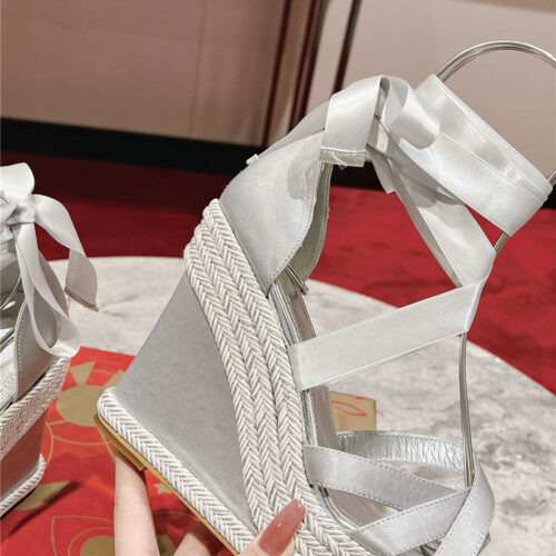 High Quality Luxury Christian Louboutin Wedge Sandals – Style 55156 product detail