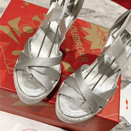 High Quality Luxury Christian Louboutin Wedge Sandals – Style 55156 product detail