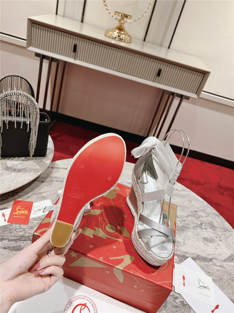 High Quality Luxury Christian Louboutin Wedge Sandals – Style 55156 product detail