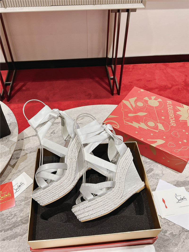 High Quality Luxury Christian Louboutin Wedge Sandals – Style 55156 product detail