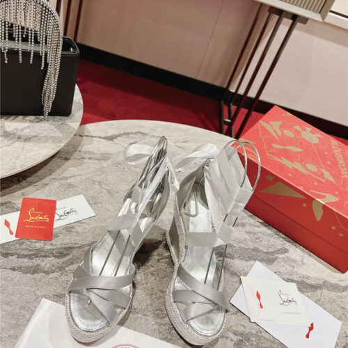 High Quality Luxury Christian Louboutin Wedge Sandals – Style 55156 product detail