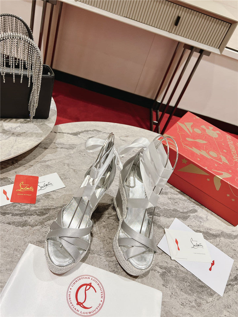 High Quality Luxury Christian Louboutin Wedge Sandals – Style 55156 product detail