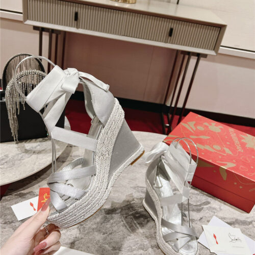 High Quality Luxury Christian Louboutin Wedge Sandals – Style 55156 product detail