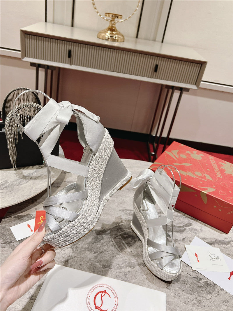 High Quality Luxury Christian Louboutin Wedge Sandals – Style 55156 product detail