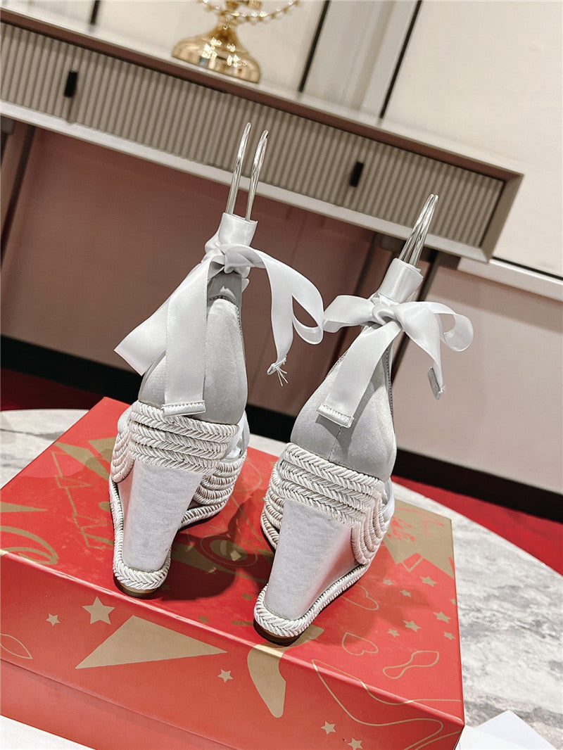 High Quality Luxury Christian Louboutin Wedge Sandals – Style 55156 product detail