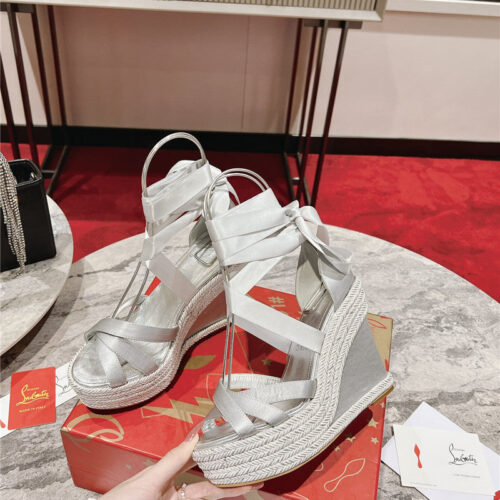 High Quality Luxury Christian Louboutin Wedge Sandals – Style 55156 product detail