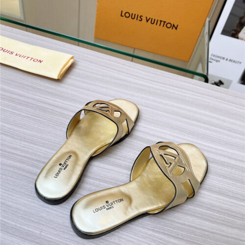 High Quality Luxury Louis Vuitton Milan Fashion Week Catwalk Slippers – Style 50531 product detail