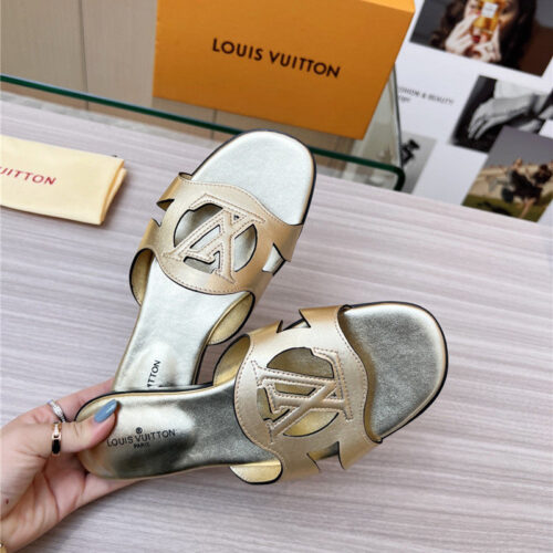 High Quality Luxury Louis Vuitton Milan Fashion Week Catwalk Slippers – Style 50531 product detail