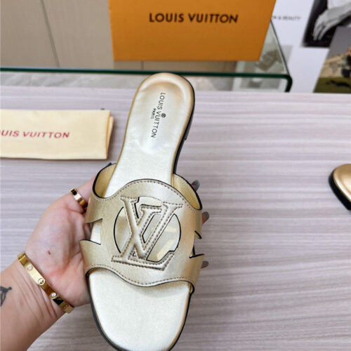 High Quality Luxury Louis Vuitton Milan Fashion Week Catwalk Slippers – Style 50531 product detail