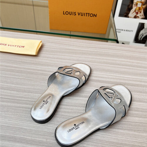 High Quality Luxury Louis Vuitton Milan Fashion Week Catwalk Slippers – Style 84995 product detail