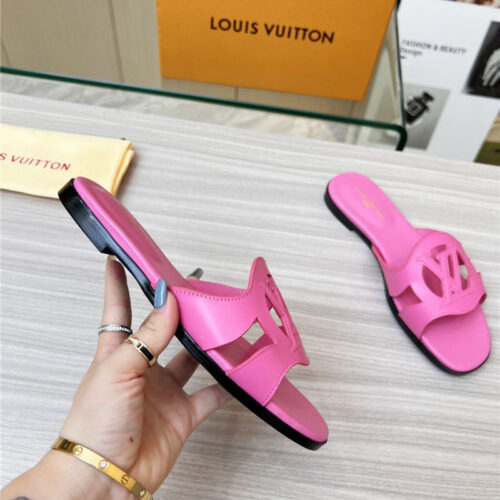 High Quality Luxury Louis Vuitton Milan Fashion Week Catwalk Slippers – Style 52227 alternate view