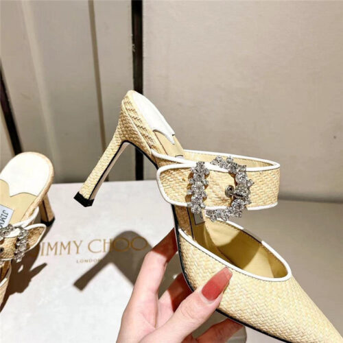 High Quality Luxury Jimmy Choo Buckle Heeled Sandals product detail