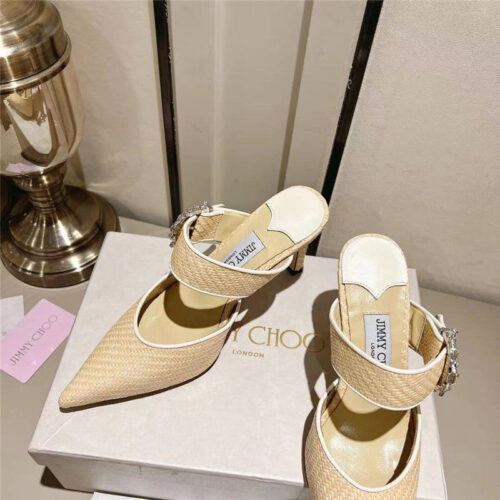 High Quality Luxury Jimmy Choo Buckle Heeled Sandals product detail