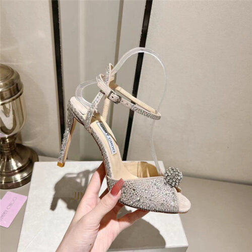 High Quality Luxury Jimmy Choo Buckle Heeled Sandals – Style 68663 alternate view