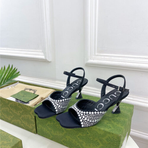 High Quality Luxury Gucci New Crystal Diamond Sandals And Slippers – Style 84307 alternate view