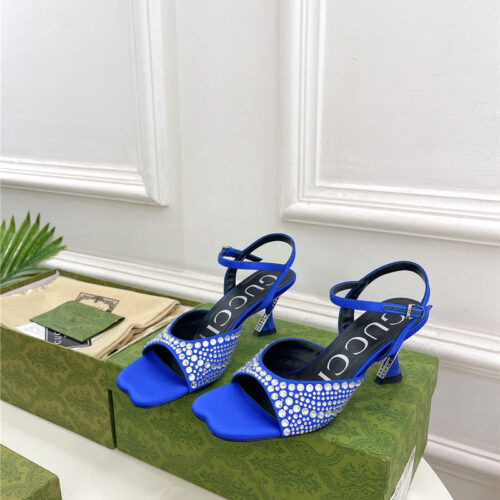 High Quality Luxury Gucci New Crystal Diamond Sandals And Slippers – Style 51539 alternate view