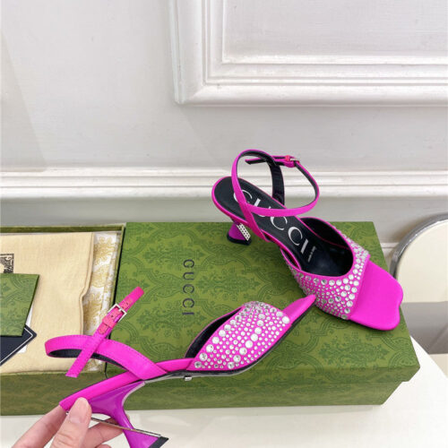 High Quality Luxury Gucci New Crystal Diamond Sandals And Slippers product detail