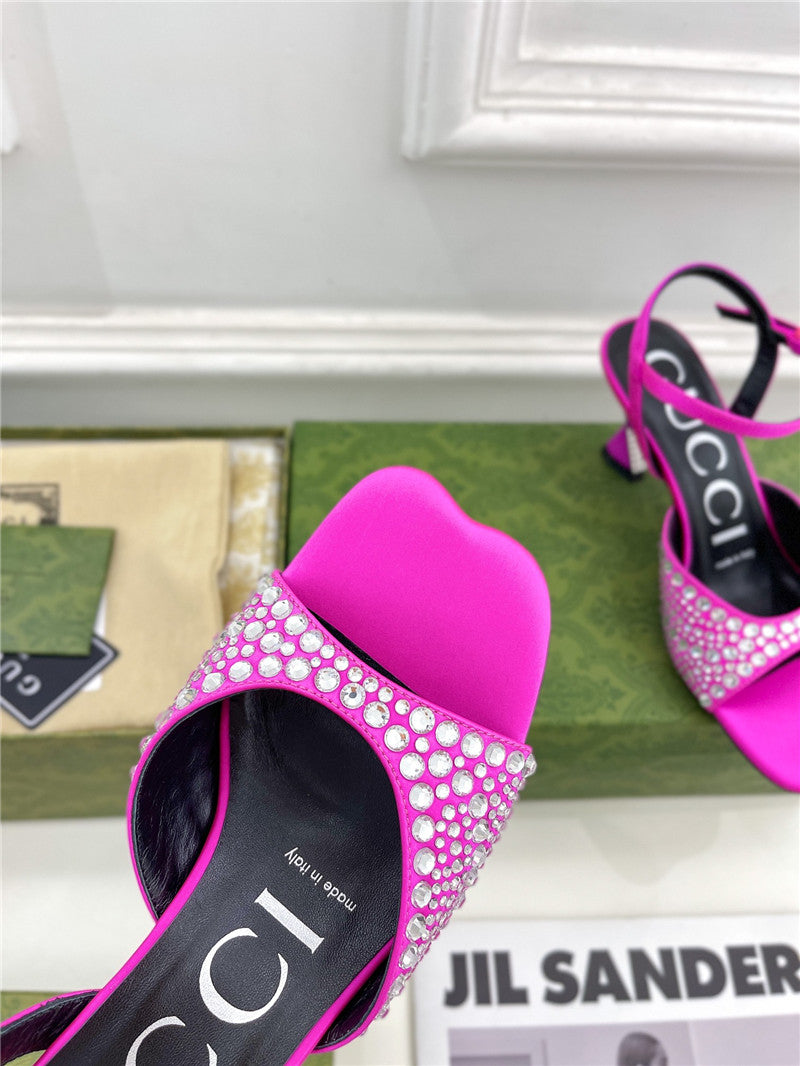 High Quality Luxury Gucci New Crystal Diamond Sandals And Slippers product detail