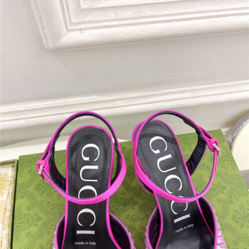 High Quality Luxury Gucci New Crystal Diamond Sandals And Slippers product detail