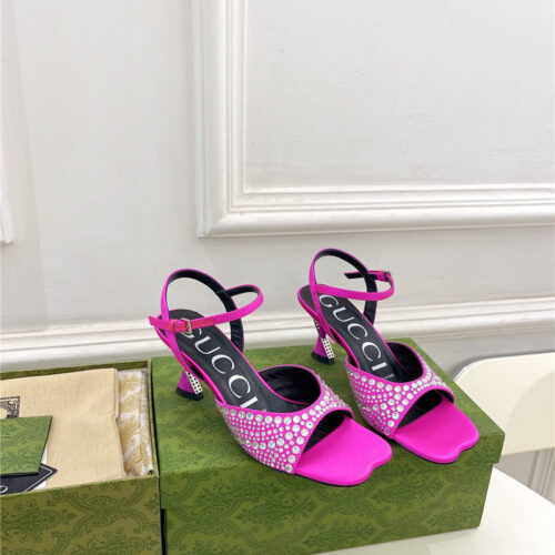 High Quality Luxury Gucci New Crystal Diamond Sandals And Slippers