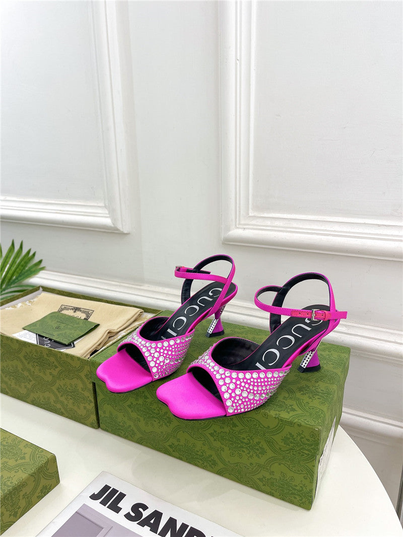 High Quality Luxury Gucci New Crystal Diamond Sandals And Slippers product detail