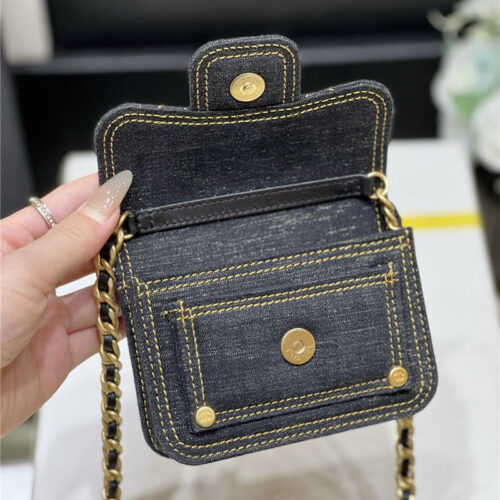 High Quality Luxury Chanel Mini Denim Messenger Bag product detail