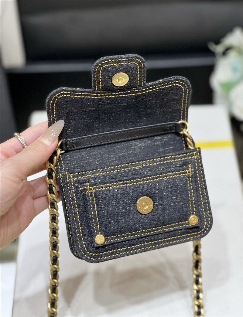 High Quality Luxury Chanel Mini Denim Messenger Bag product detail