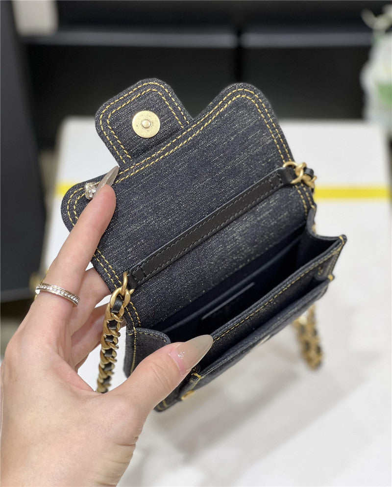 High Quality Luxury Chanel Mini Denim Messenger Bag product detail