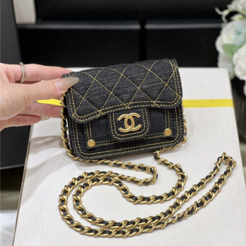 High Quality Luxury Chanel Mini Denim Messenger Bag product detail