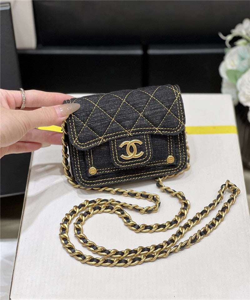 High Quality Luxury Chanel Mini Denim Messenger Bag product detail