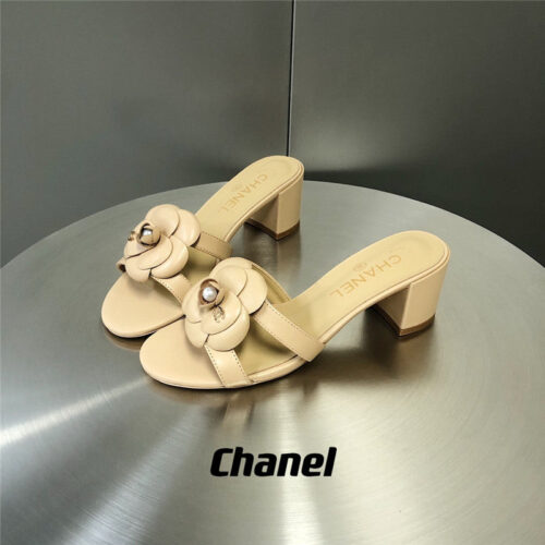 High Quality Luxury Chanel Camellia Slippers Sandals – Style 97830 alternate view