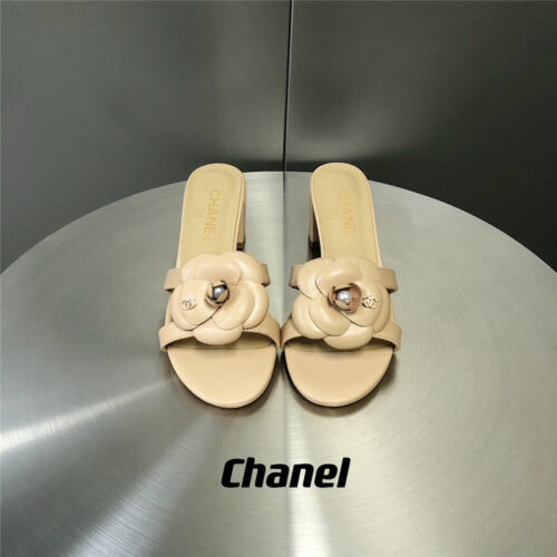 High Quality Luxury Chanel Camellia Slippers Sandals – Style 97830 product detail