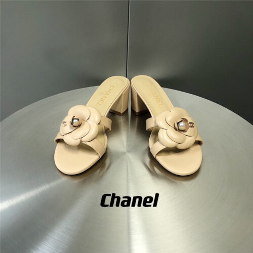 High Quality Luxury Chanel Camellia Slippers Sandals – Style 97830 product detail