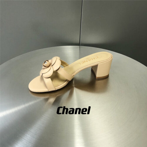 High Quality Luxury Chanel Camellia Slippers Sandals – Style 97830 product detail