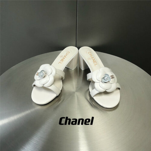 High Quality Luxury Chanel Camellia Slippers Sandals – Style 99526 alternate view