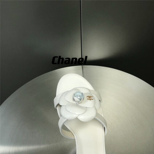 High Quality Luxury Chanel Camellia Slippers Sandals – Style 99526 product detail