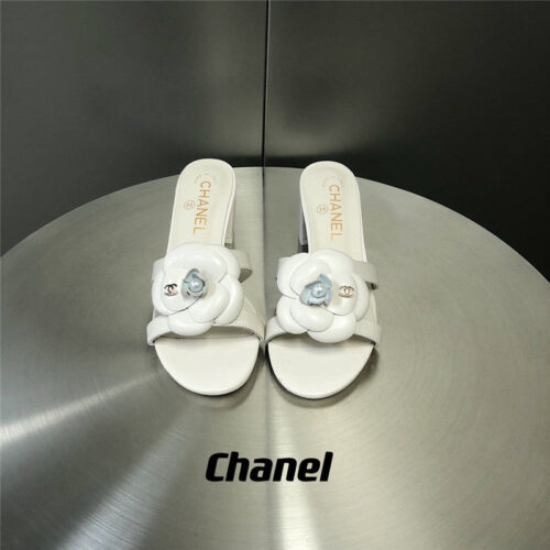 High Quality Luxury Chanel Camellia Slippers Sandals – Style 99526 product detail