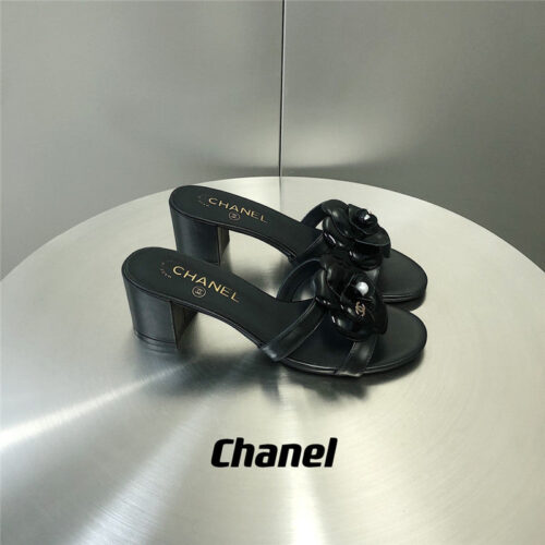 High Quality Luxury Chanel Camellia Slippers Sandals