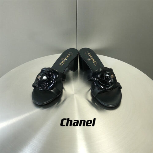 High Quality Luxury Chanel Camellia Slippers Sandals product detail