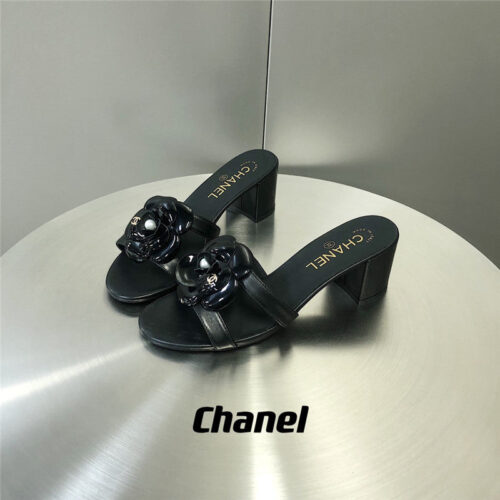 High Quality Luxury Chanel Camellia Slippers Sandals product detail