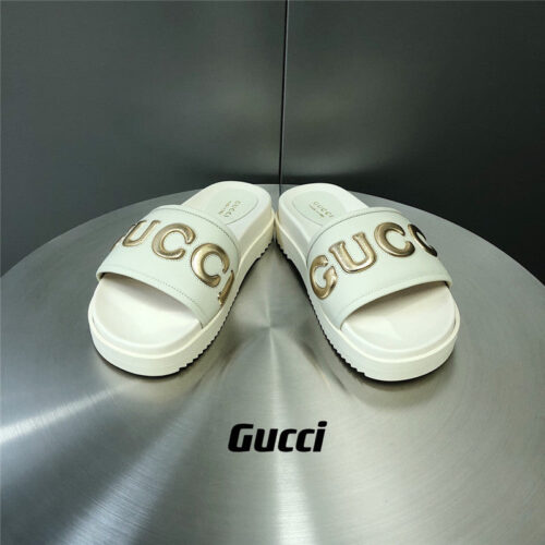 High Quality Luxury Gucci Letter Logo Platform Slippers product detail