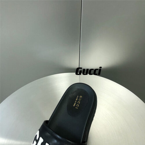 High Quality Luxury Gucci Letter Logo Platform Slippers – Style 51603 product detail