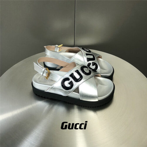 High Quality Luxury Gucci Letter Logo Platform Slippers Sandals – Style 77587 product detail