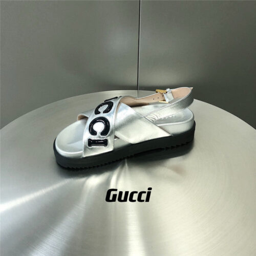 High Quality Luxury Gucci Letter Logo Platform Slippers Sandals – Style 77587 product detail