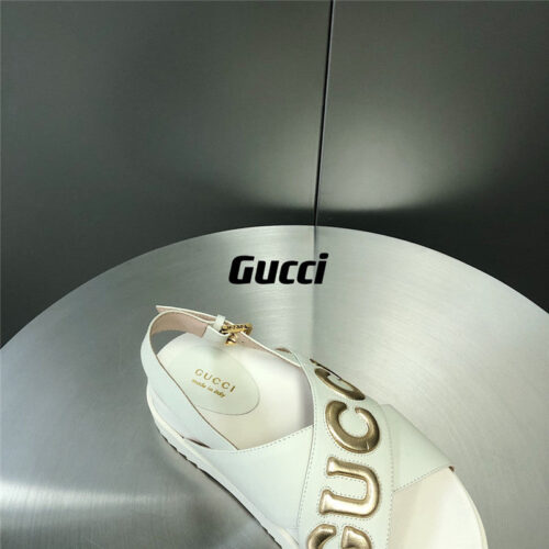 High Quality Luxury Gucci Letter Logo Platform Slippers Sandals – Style 12051 product detail