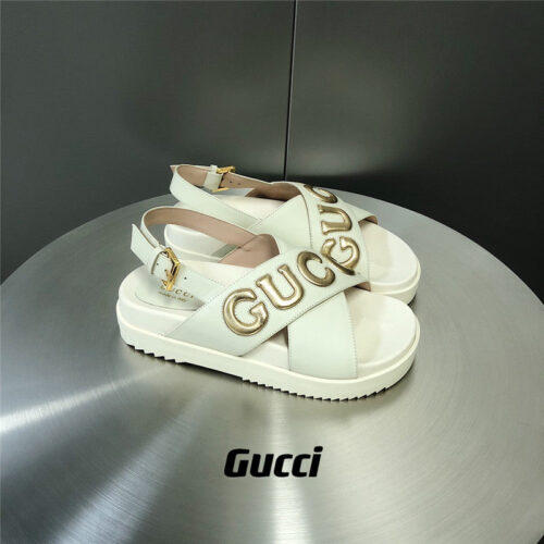 High Quality Luxury Gucci Letter Logo Platform Slippers Sandals – Style 12051 alternate view