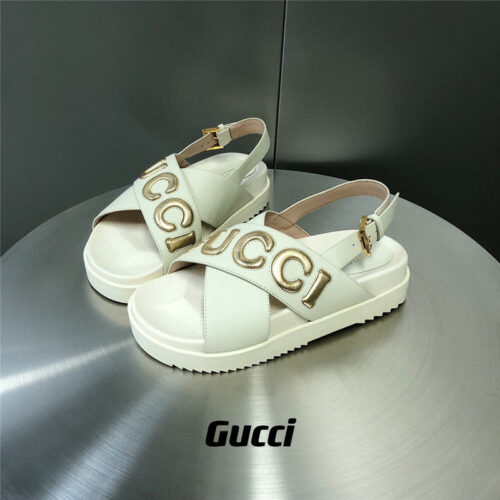 High Quality Luxury Gucci Letter Logo Platform Slippers Sandals – Style 12051