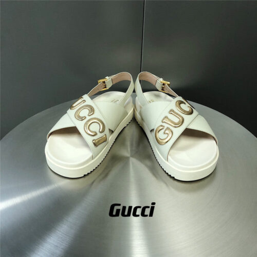 High Quality Luxury Gucci Letter Logo Platform Slippers Sandals – Style 12051 product detail