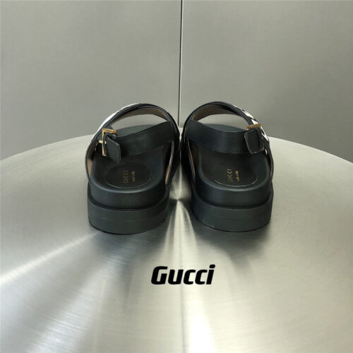 High Quality Luxury Gucci Letter Logo Platform Slippers Sandals product detail