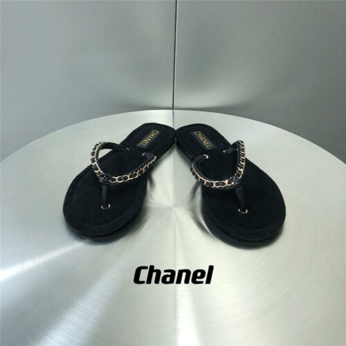 High Quality Luxury Chanel Chain Flip Flops – Style 76806 alternate view